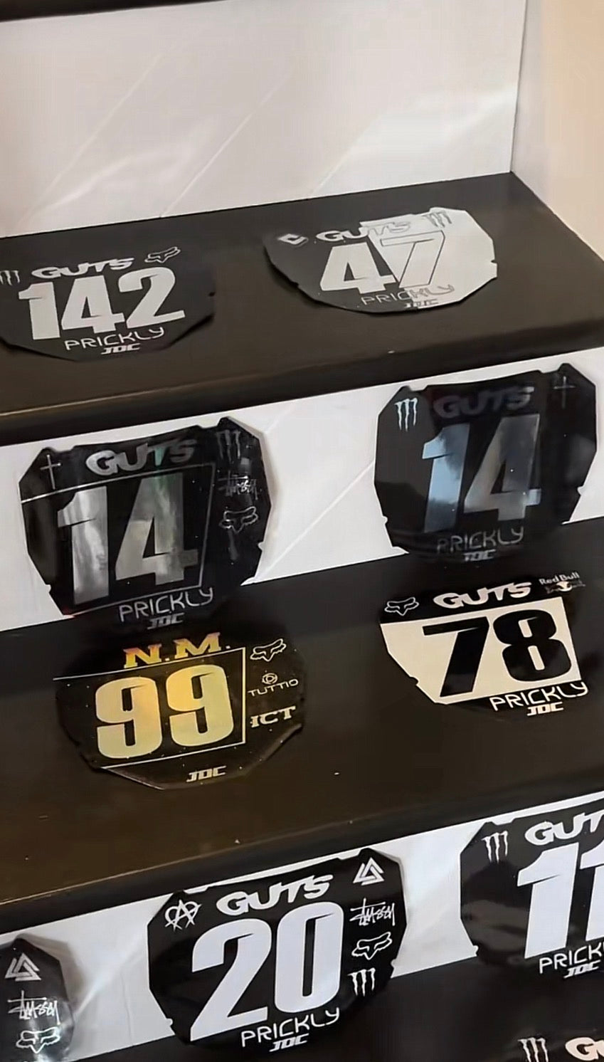 Custom plate decal